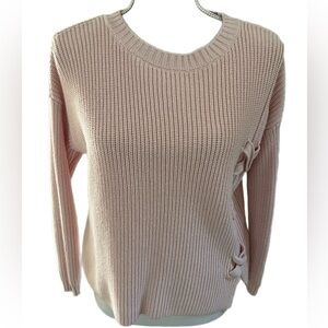 🔥🔥The limited Women’s Decorative Side Light Pink Sweater Size PS